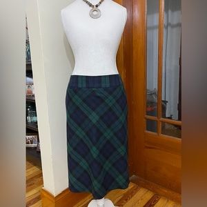 Lands End Wool Blend Skirt